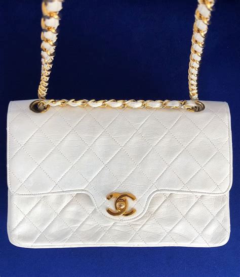 vintage white chanel purse|where to find vintage chanel.